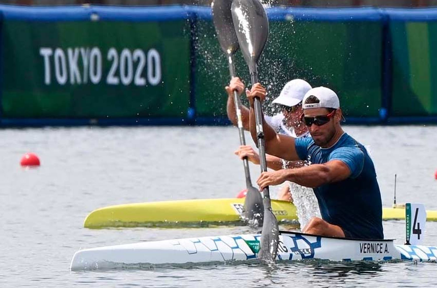 Canotaje: Agustín Vernice terminó octavo en la final y logró diploma olímpico