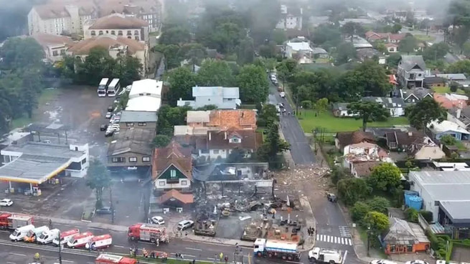 Accidente de avión en el sur de Brasil deja varios muertos y heridos