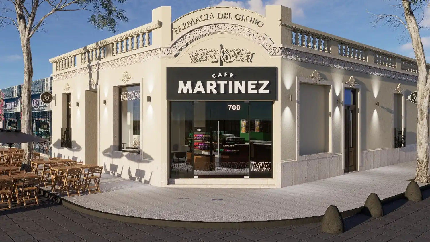 El local respetará la fachada histórica del edificio donde funcionaba la tradicional Farmacia del Globo.