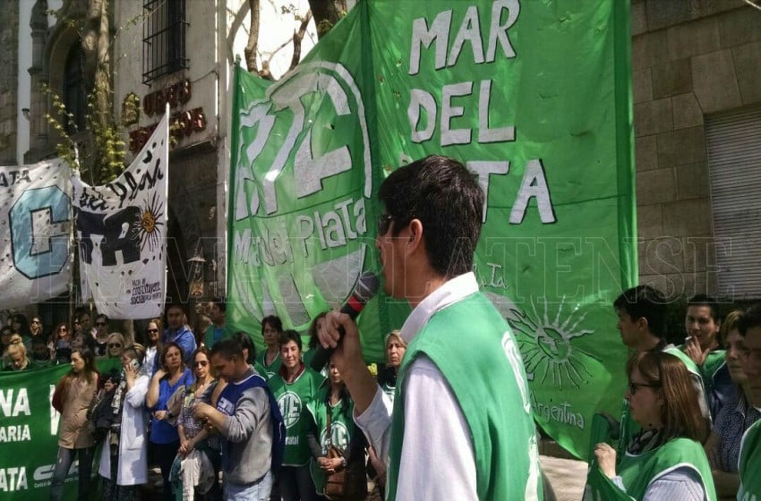 Trabajadores estatales realizan una jornada de lucha este miércoles