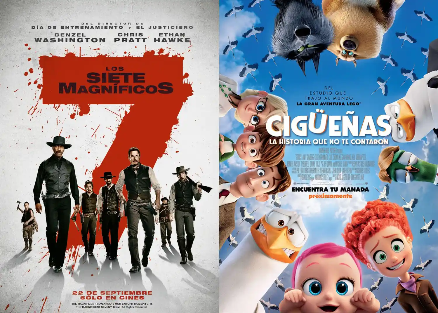 Cigüeñas animadas y una remake renuevan la cartelera