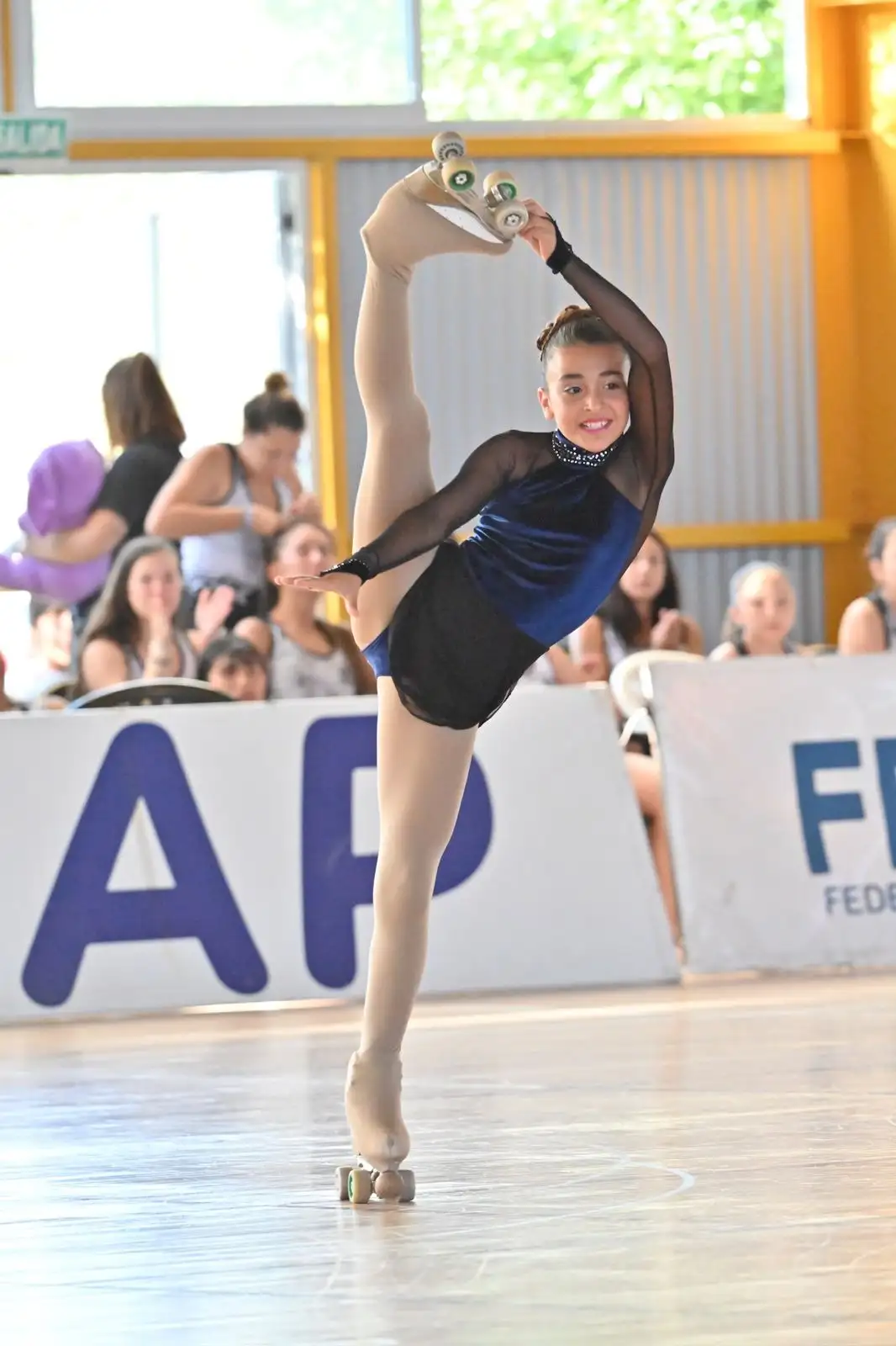 Felicitas Leguizamón. En plena performance