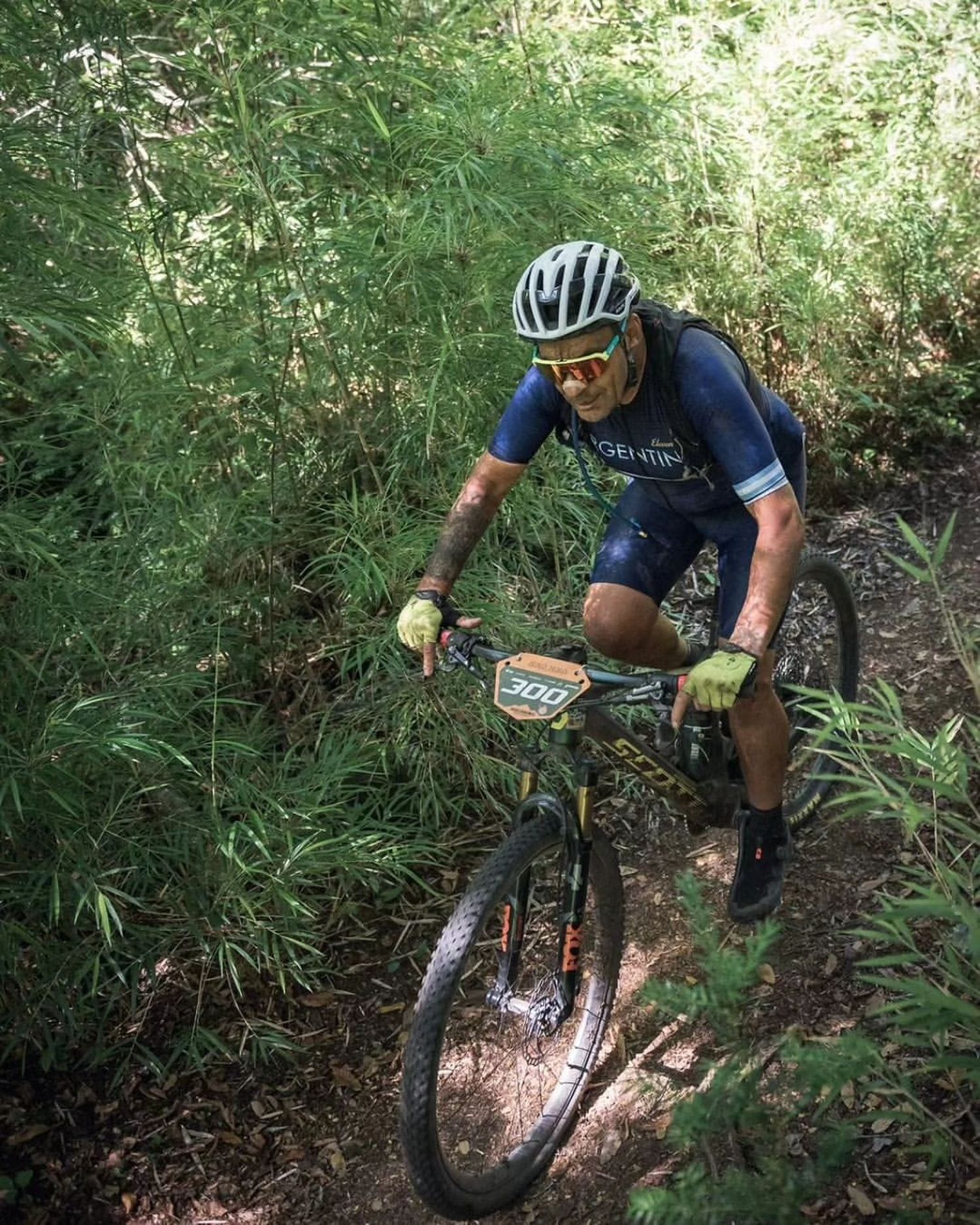 Martín Sorice, en acción durante la Cape Epic