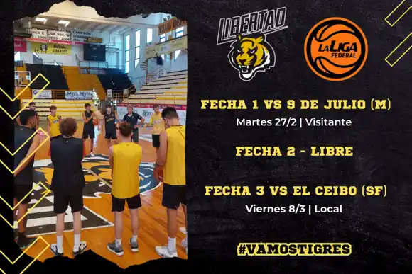 Libertad de Sunchales tiene fixture para la Liga Federal