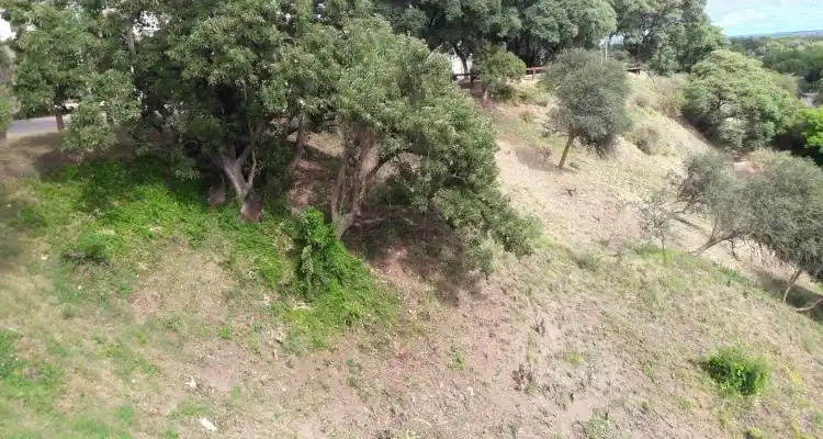 Tareas de contención en la barranca para evitar derrumbes