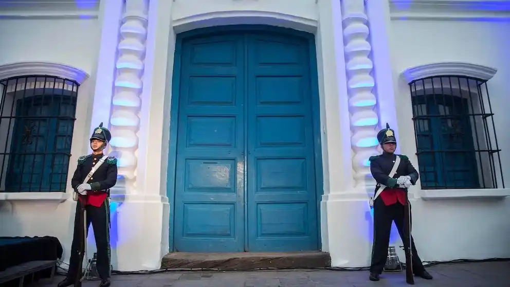 Frente de la Casa Histórica, con el color que lucía en 1816