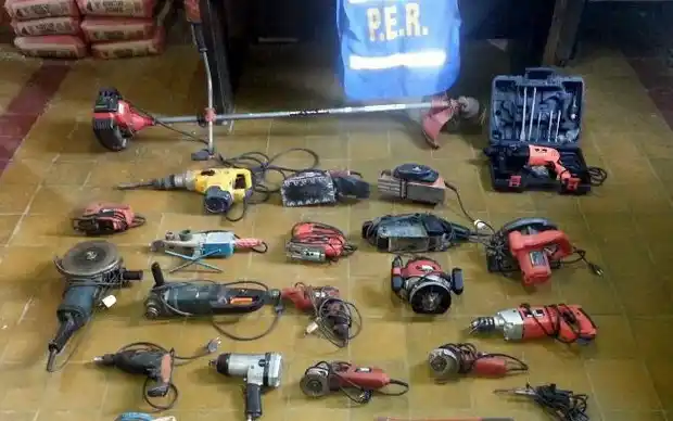 Recuperaron casi todas las herramientas robadas