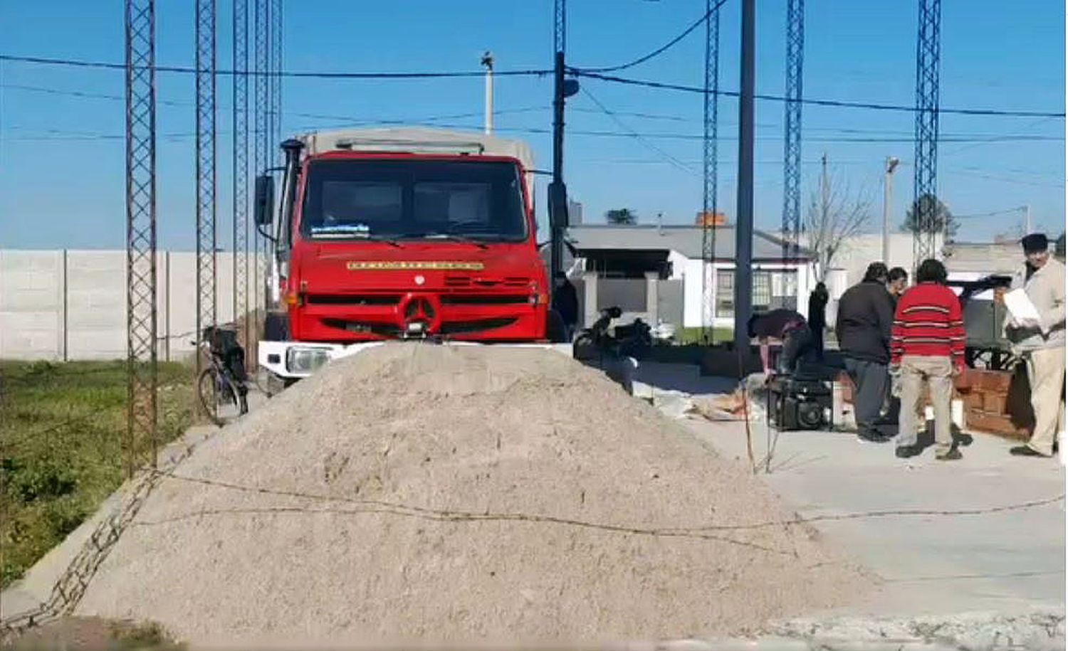 Hace unos días que se reiniciaron los trabajos en el futuro destacamento.