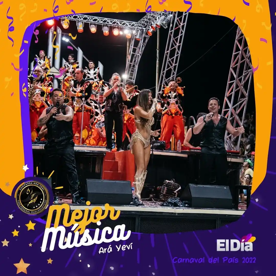 Por tercera vez en la noche, Papelitos y Ará Yeví comparten premio: música 2022