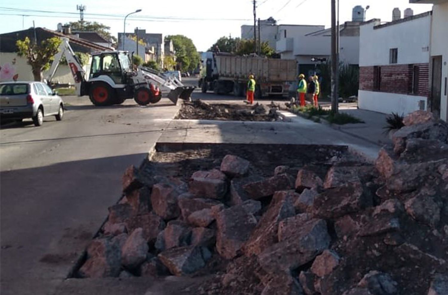 Cortes de tránsito por obras de reconstrucción de caminos y esquinas