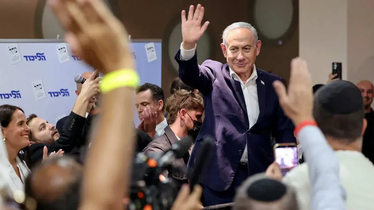 Netanyahu ganó las elecciones en Israel, pero no tiene asegurada la continuidad en el poder | Crédito: AFP