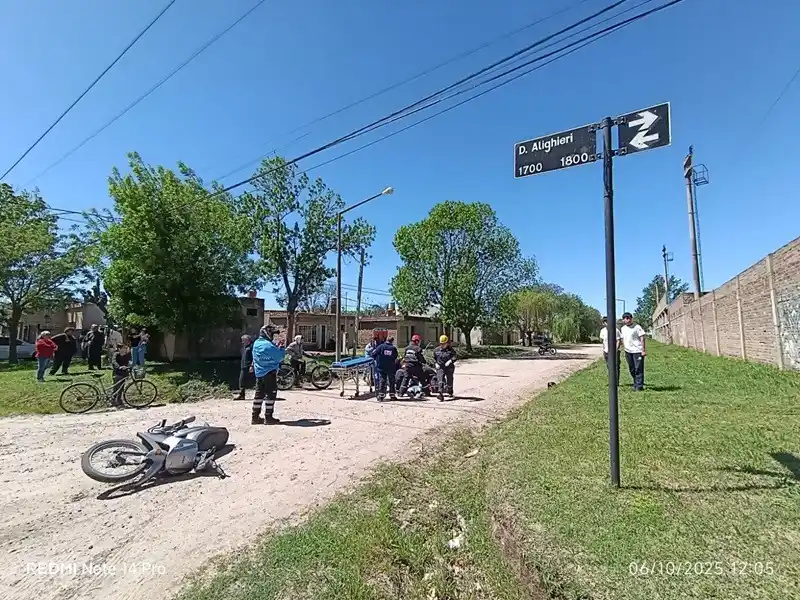 Fuerte choque en la mañana de este lunes.