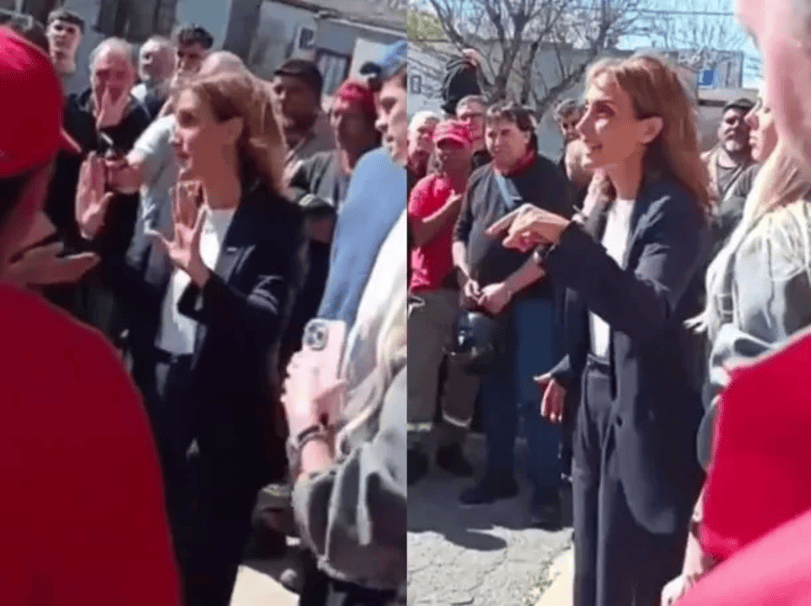 Arietto echada de una protesta y bloqueo