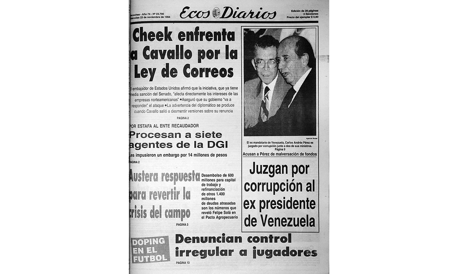 Miércoles 23 de noviembre de 1994