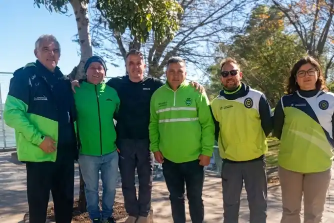 El equipo de Seguridad Lacustre realizó una capacitación para Timoneles de Rescate
