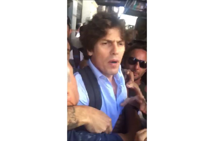 Un grupo de bancarios agredió al diputado nacional Martín Lousteau