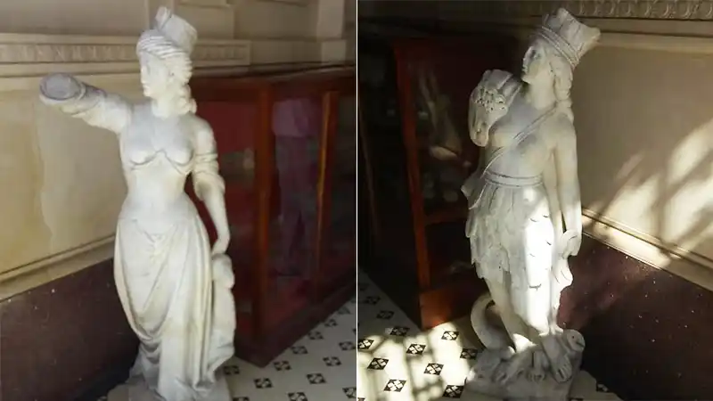 Finalmente, las estatuas "Asia" y "América" regresaron al museo de Victoria