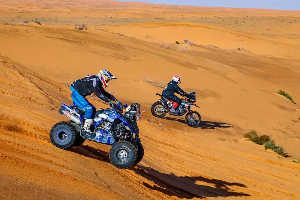 Moreno Flores, ganador de la etapa de ayer. (Foto de la web del Dakar).