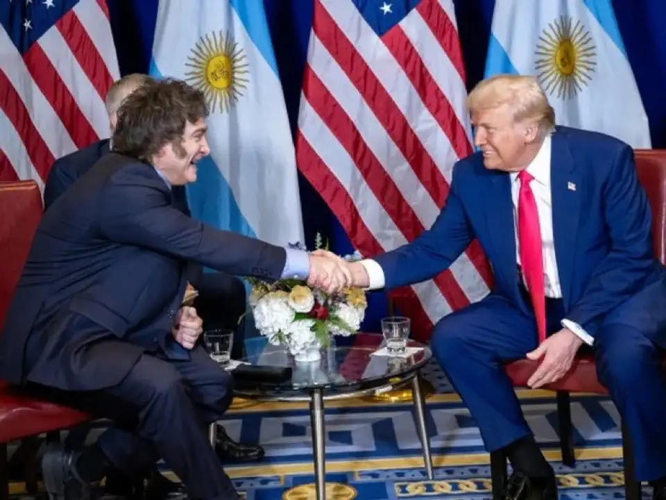 Javier Milei y Donald Trump.