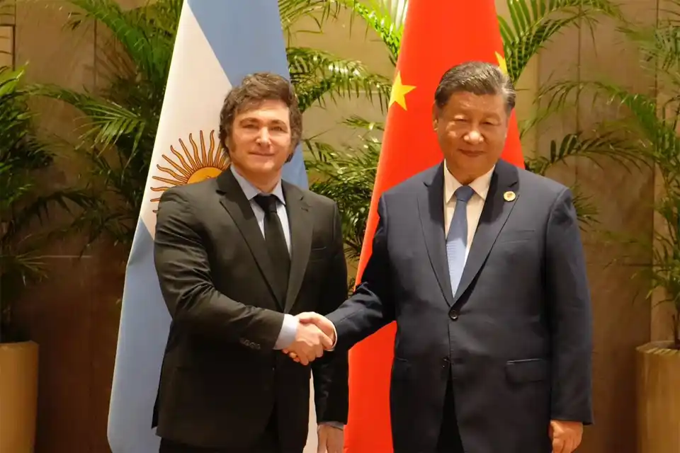 Milei junto a Xi Jinping