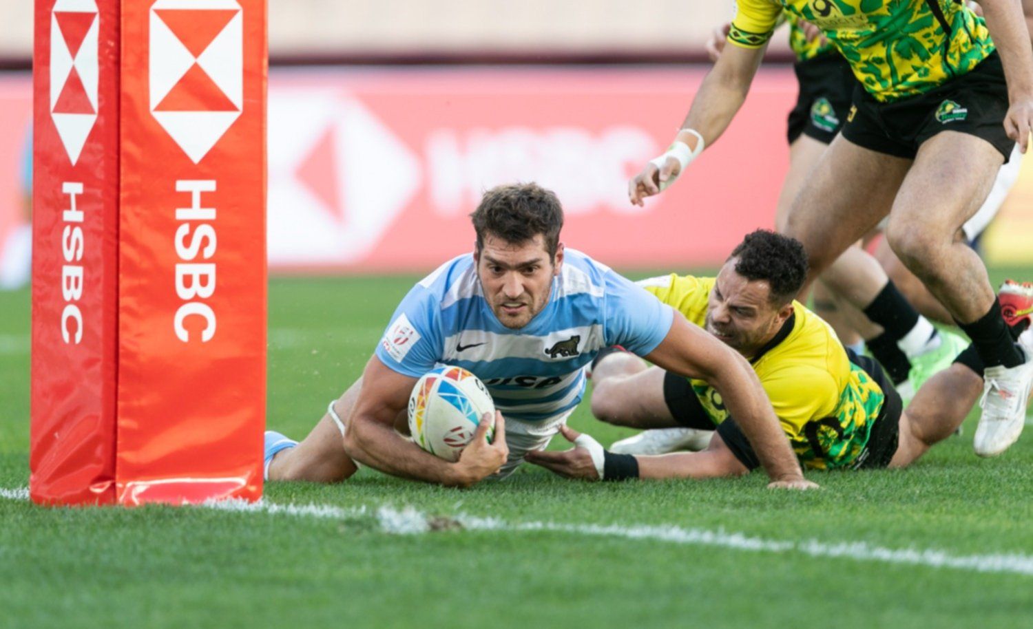 Los Pumas 7 debutó con una goleada en Sevilla
