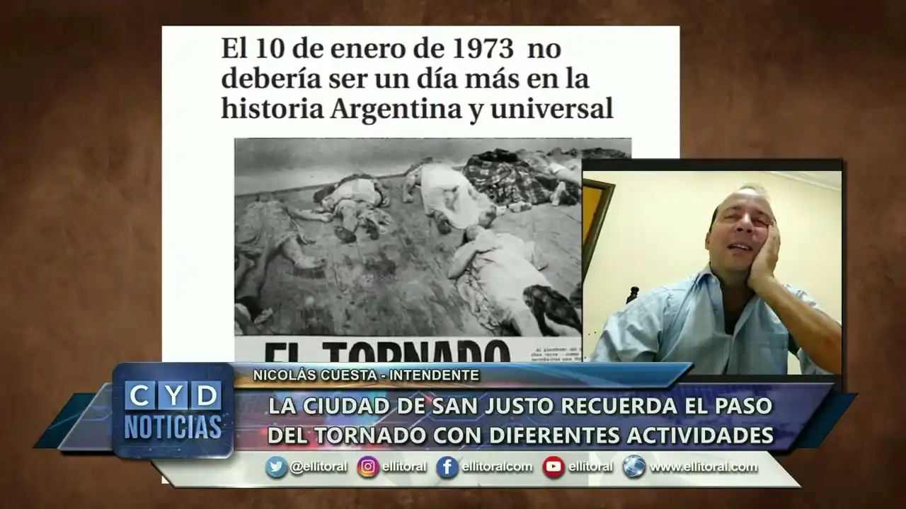 La ciudad de San Justo recuerda el paso del tornado con diferentes actividades