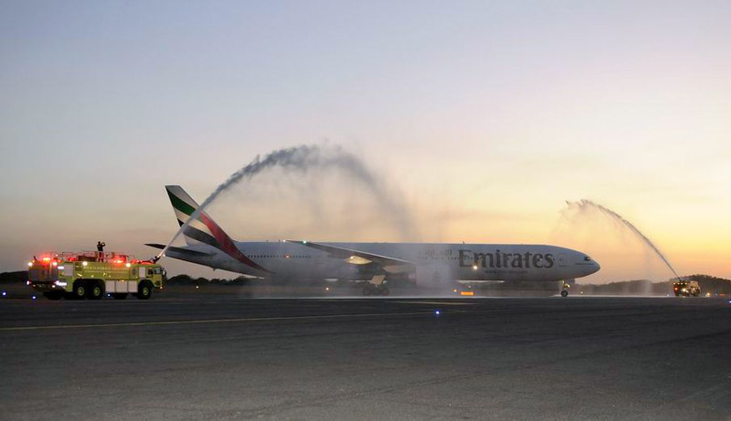 Emirates llegó a la Argentina y Brasil