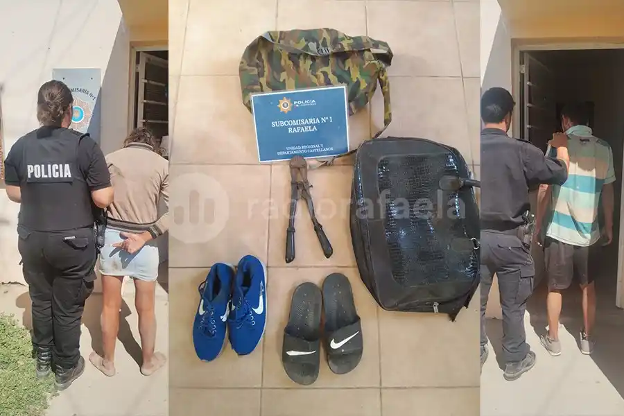 Se metieron a una casa ajena: la policía los encontró con una mochila y un corta candado