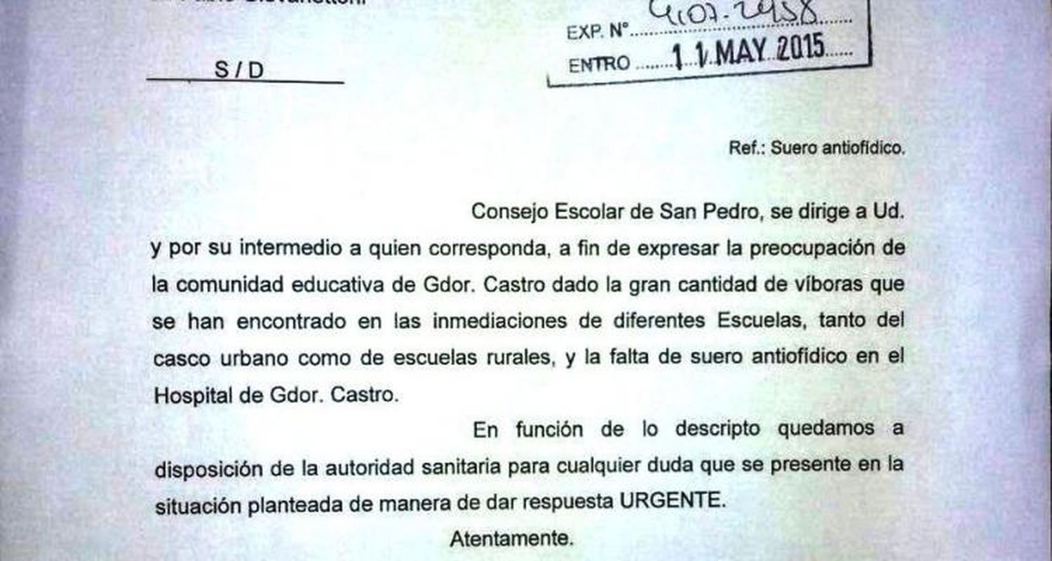 Preocupación en escuelas rurales por presencia de “gran cantidad de víboras”