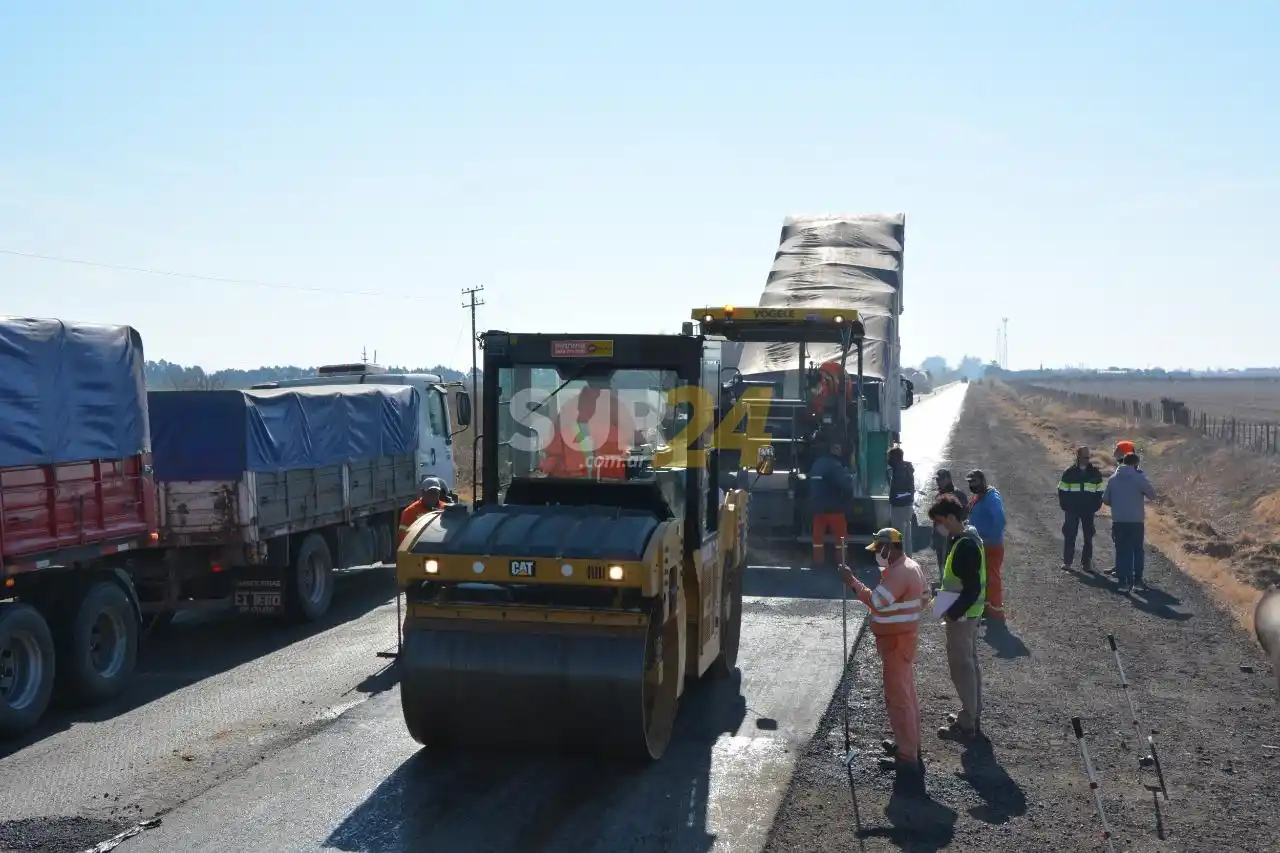 Avanzan las obras de Vialidad Nacional en las rutas 8 y 33