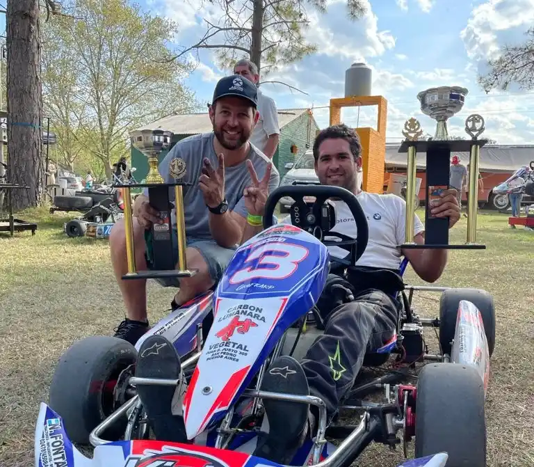 Karting: en Carmen de Areco, Daniel Codesido ganó dos carreras y Enzo Puntín subió al podio