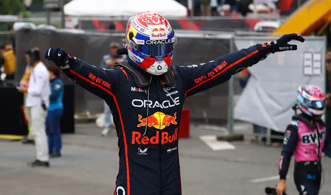 El neerlandés celebrando la victoriia.