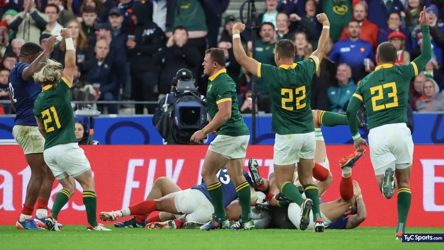 Sudáfrica le ganó a Inglaterra por 16-15