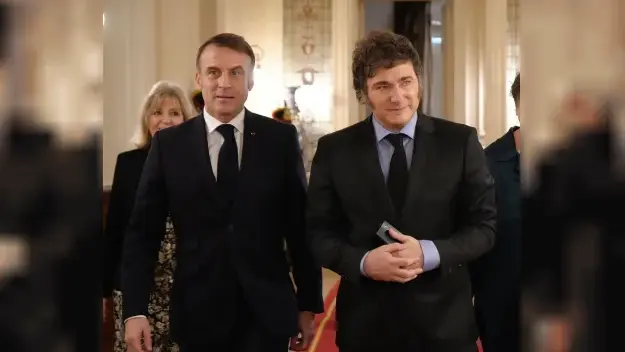 Javier Milei y Emmanuel Macron.

Agencia NA (Archivo)