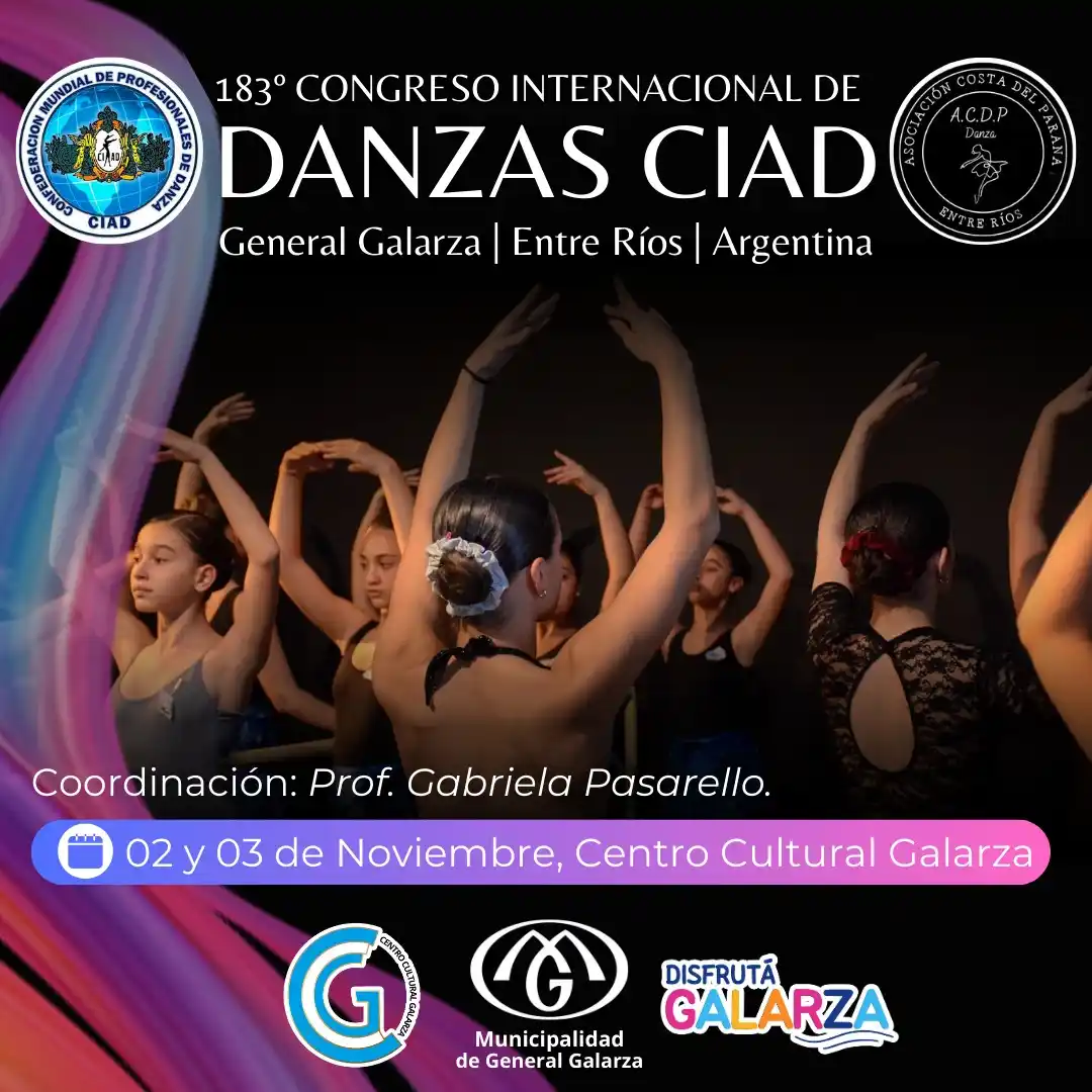 General Galarza: Se realizará el 183º Congreso Internacional de Danzas