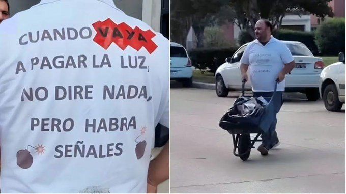 "Pago con lo que pude ahorrar", dijo el comerciante.