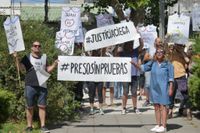 En la sede judicial, allegados a Juan Rosso clamaron su inocencia y pidieron su libertad 