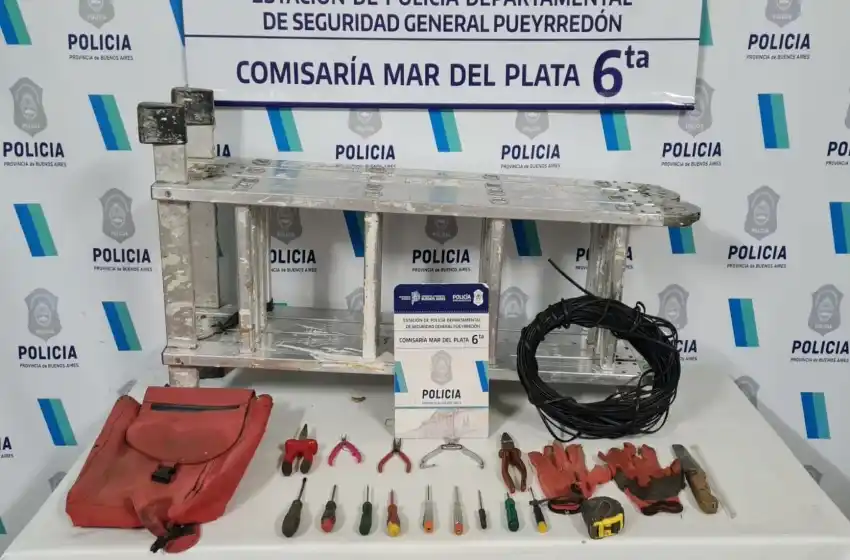 Florentino Ameghino: intentaban robar un cableado telefónico y los detuvieron