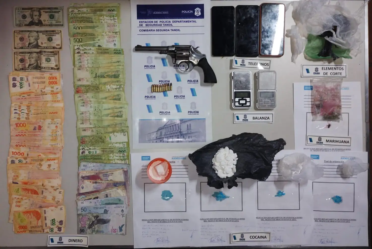 Dos sujetos de 28 y 36 años fueron detenidos por venta de droga.