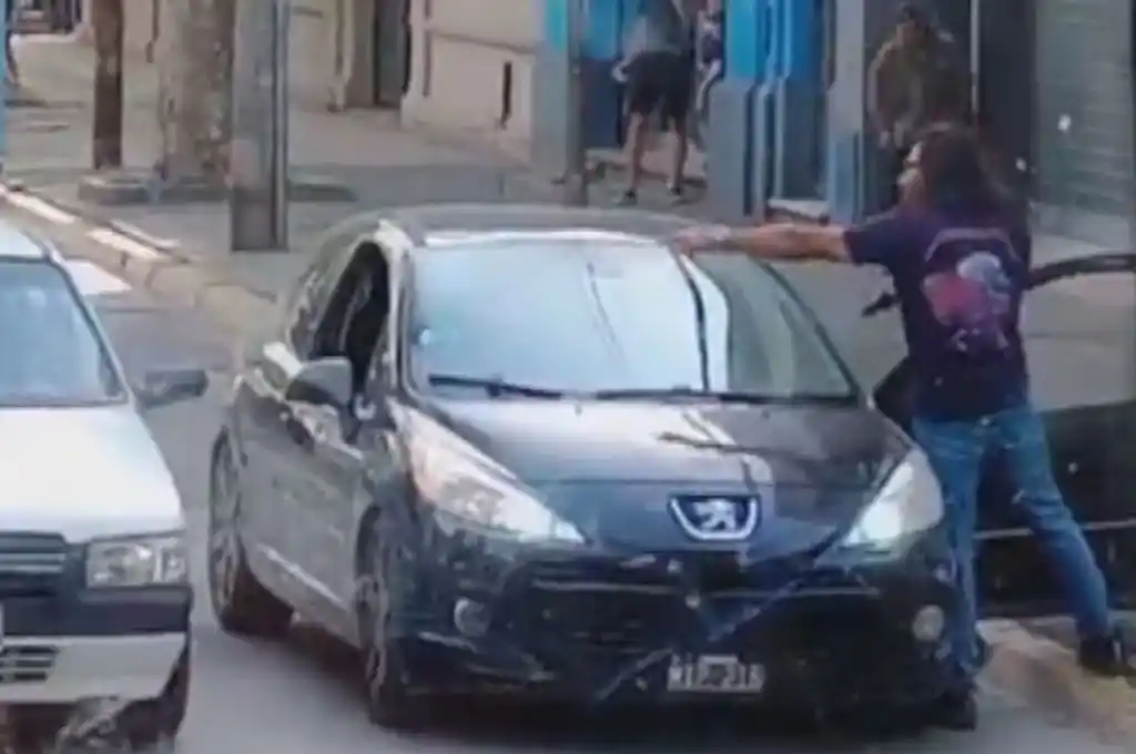 Violenta discusión de tránsito