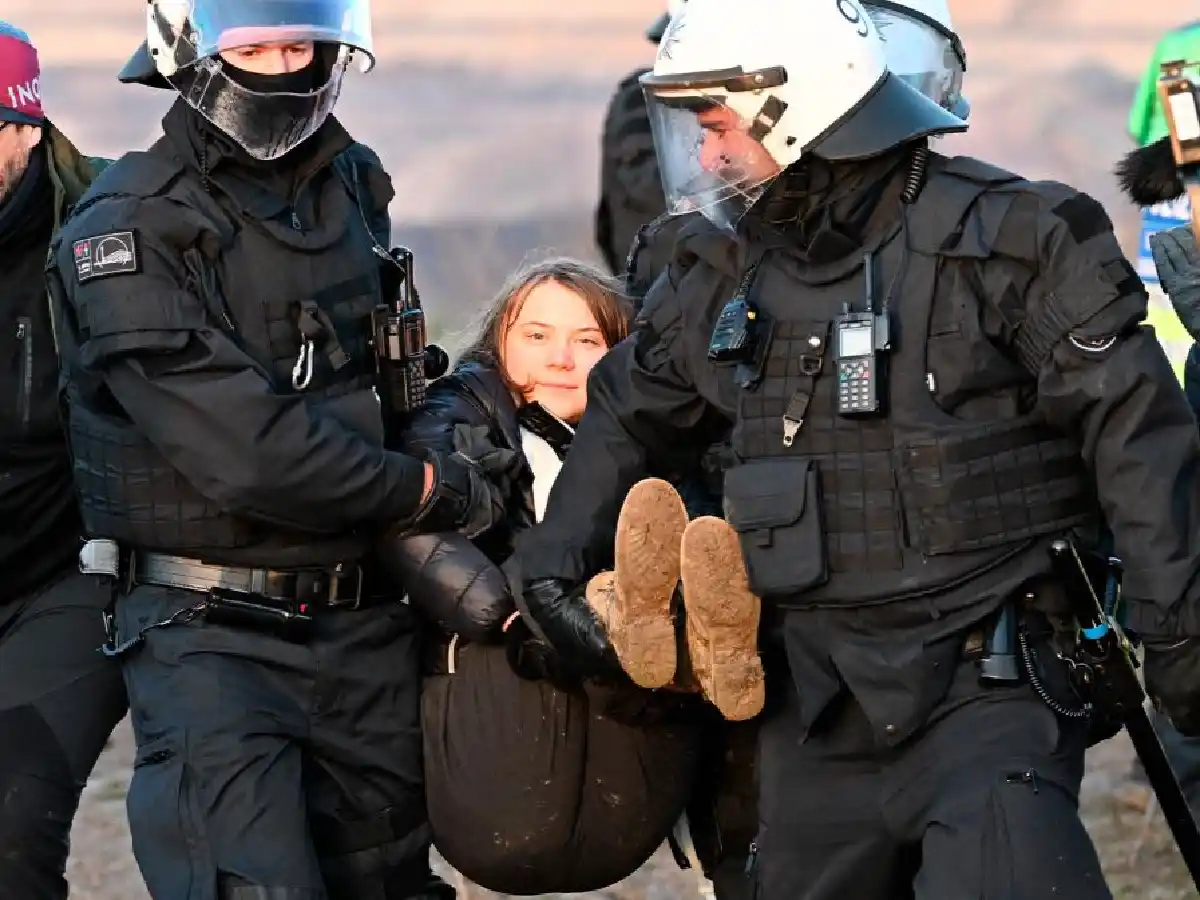  Detuvieron a Greta Thunberg en Alemania tras una protesta ecologista 
