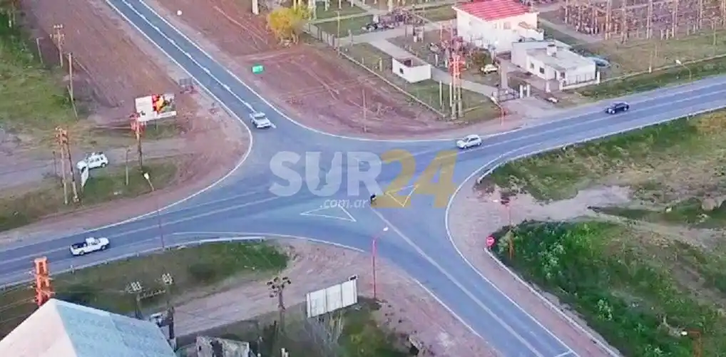 Enrico impulsa obra para evitar accidentes en el cruce de ruta 8 y acceso a San Eduardo