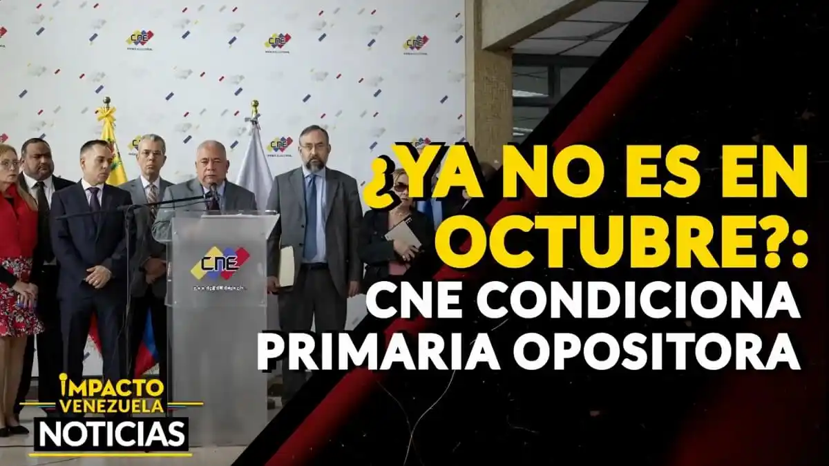 ¿YA NO ES EN OCTUBRE?: CNE CONDICIONA PRIMARIA OPOSITORA – VIDEO