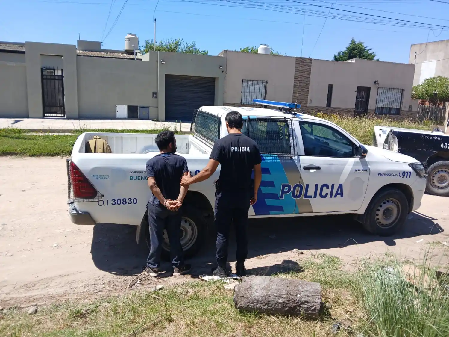 Uno de los sujetos aprehendidos