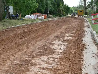 Realizan los trabajos previos para el asfaltado de más de 400 metros de Gervasio Méndez