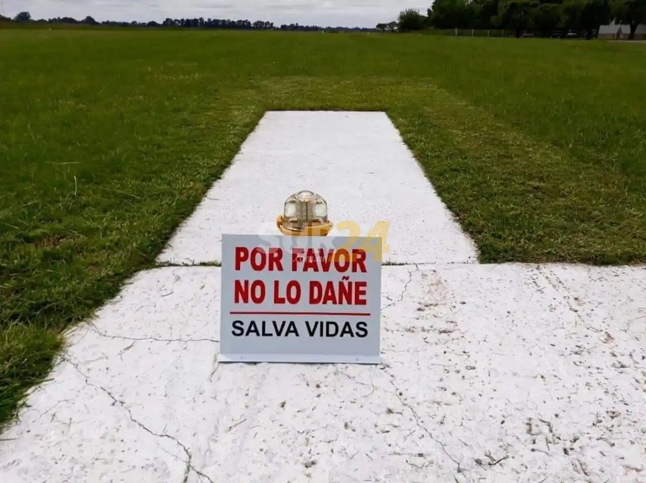 Casilda: el Aeroclub con renovada iluminación después del robo