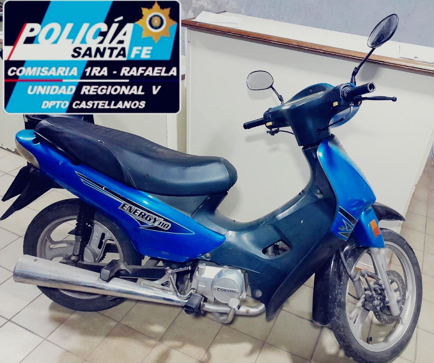 De pleno centro al norte de la ciudad: el recorrido de una moto robada