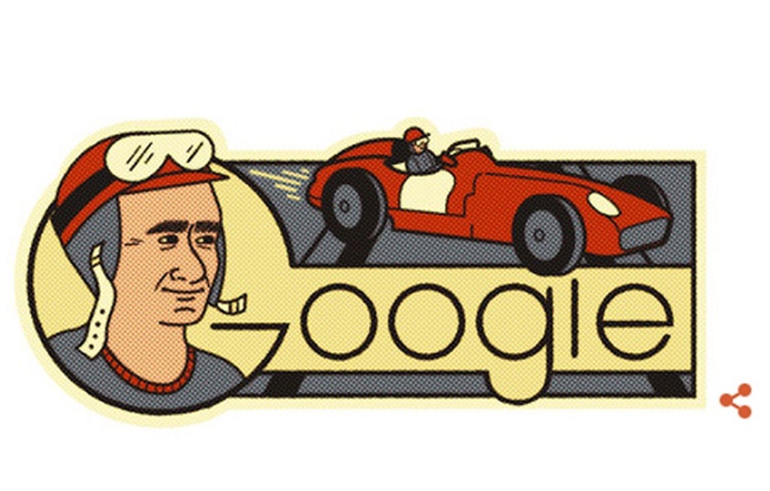 Google conmemora el 105° aniversario del nacimiento de Fangio
