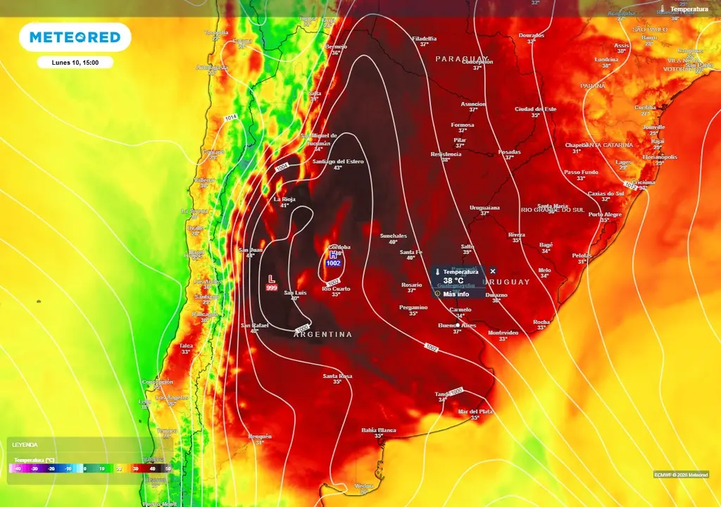 Pronóstico complicado para el lunes
