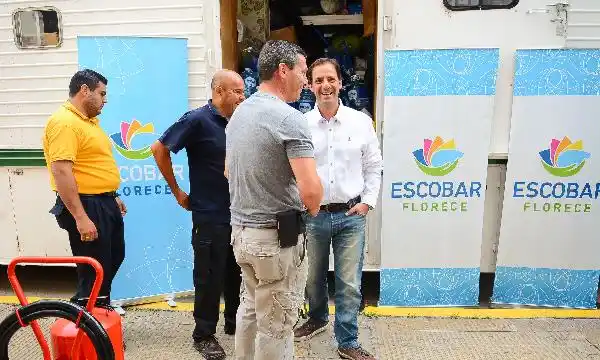 Escobar envió ayuda a los inundados de Concordia